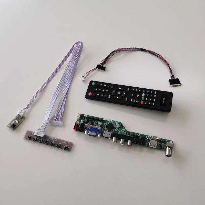 Для LTN140AT20-D01/L02 панель ноутбука WLED LVDS 40Pin T. V56 дисплей Контроллер привод карты HDMI VGA USB AV RF 1" 1366*768 DIY kit