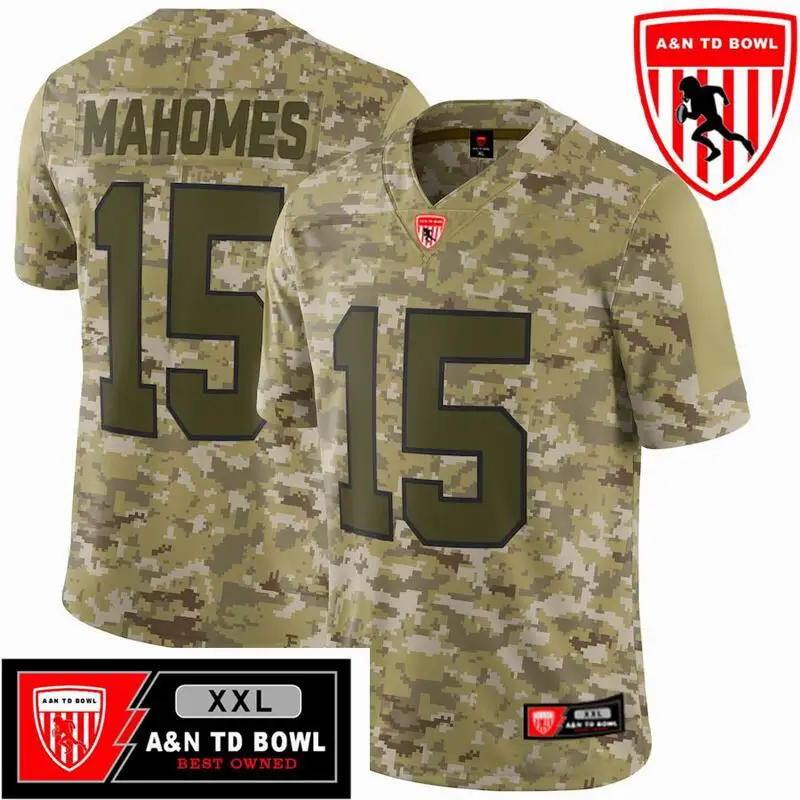 

A&N TD BOWL Customized Mens Sports American Football Jersey Patrick Mahomes Fashion Fans Cheap Stitch Kansas City Jerseys