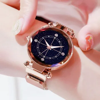 

Women Watches Magnetic Starry Sky Trends Milan With A Magnet Watch Sky Surface Ladies Watch Luxury Wristwatch Relogio Feminino