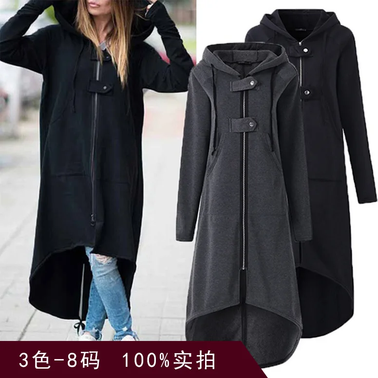 Women Zipper Print Sweatshirts Hooded Asymmetric Pullover Sports Letters Hoodie Irregular Hem Casual Sport Party Pocket Hoodie