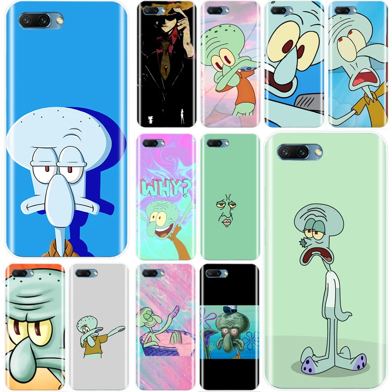 

Squidward Cover Soft Silicone TPU Phone Case For Huawei Honor 8 8C 9 10 NOTE10 lite MATE 7 8 9 10 20 pro