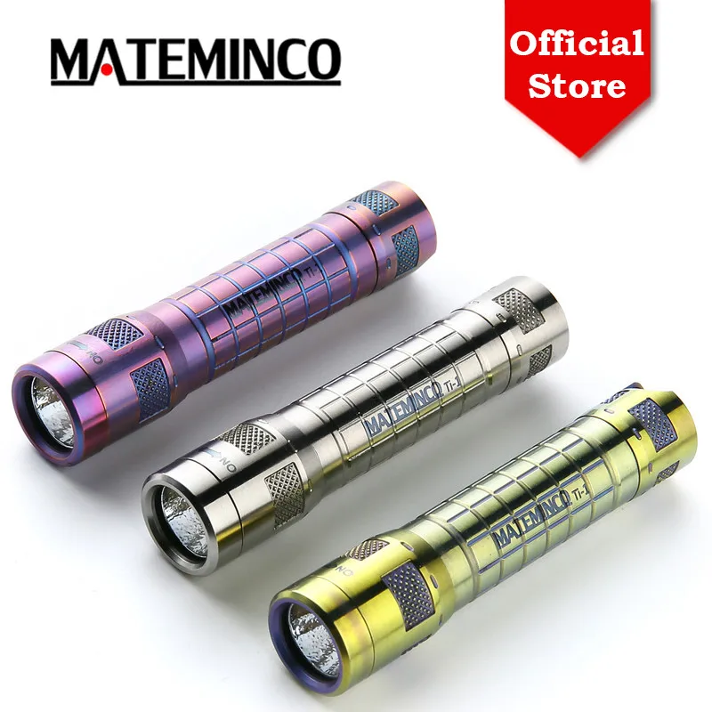 Мини брелок Mateminco Ti1 EDC из титанового сплава батарея ААА светодиодный фонарик для