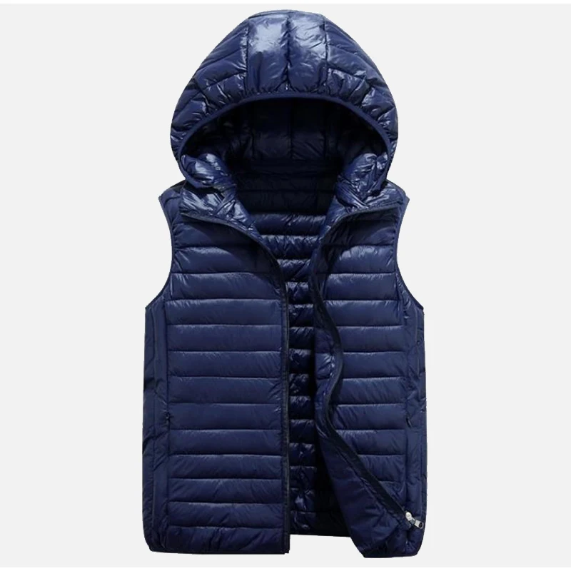 Preise Frauen Winter Unten Weste Plus Größe 4XL Abnehmbare Kapuze Schwarze Ärmellose Weste Weibliche 2019 Herbst Plissee Zipper Westen Frauen