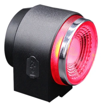 

Bike Tail Light Anti-Theft Alarm Rechargeable Intelligent Light Perception and Brake Induction Bike with Remote