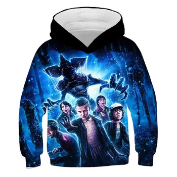 

Autumn Boys Hoodie Stranger Things Clothes Children Sweatshirt Girl Tops Casual Streetwear Hooded Pullovers All sizes From 4 Yrs