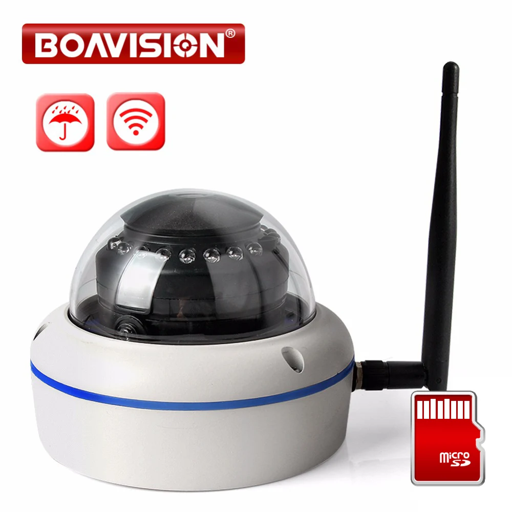 Беспроводная купольная камера видеонаблюдения 1080P Wi Fi 2 МП поддержка TF карты