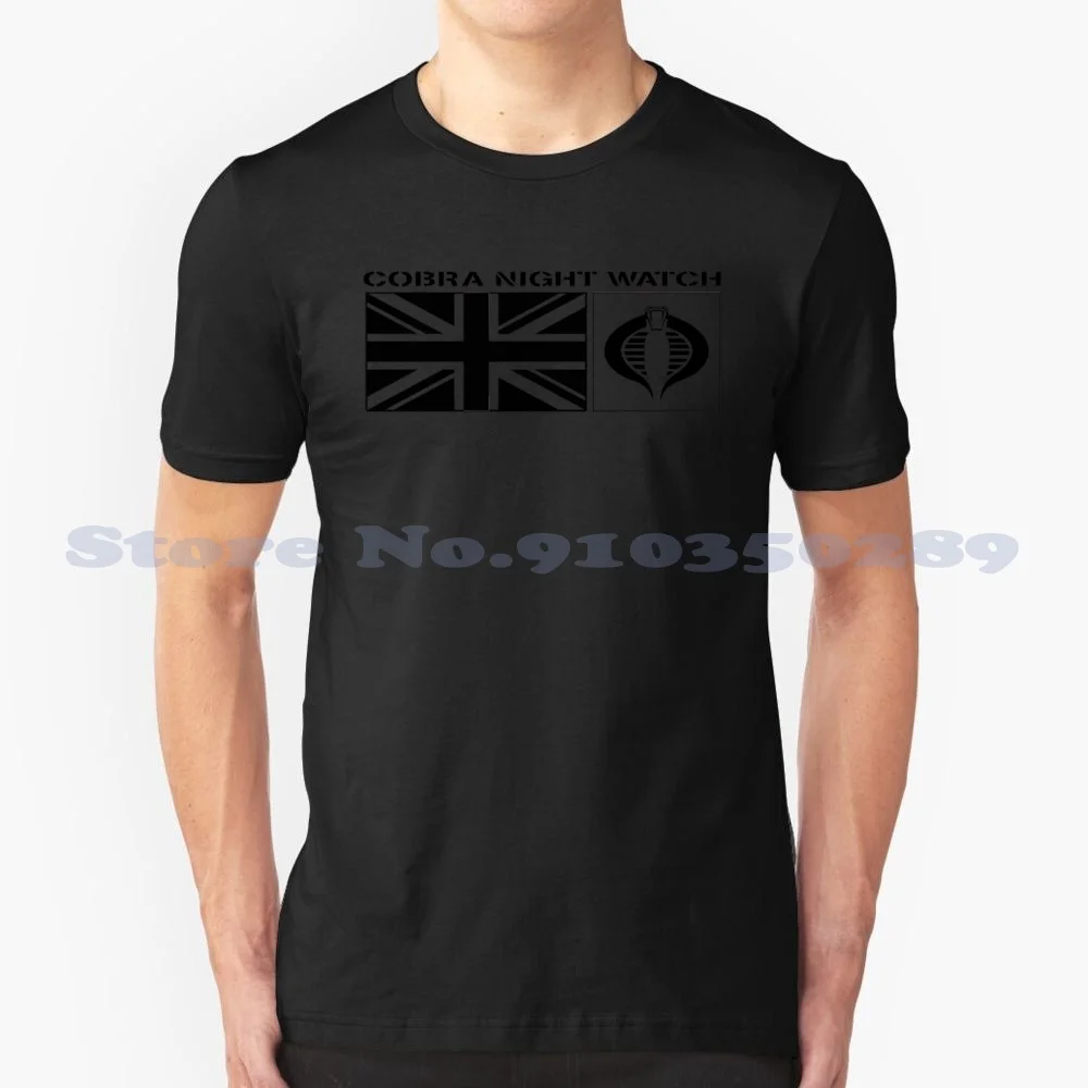Gi Joe Night Watch British Logo Design Nero Bianco Grigio Fashion Tshirt Gi Joe Gijoes Gi Joes G I Joe 80S Toys Arah Co Nder