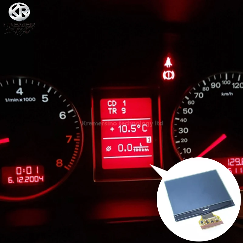 LCD Display For Audi A4 B6 B7 Combination Instrument Speedometer FIS MFA Short Cable lcd display,instrument cluster display