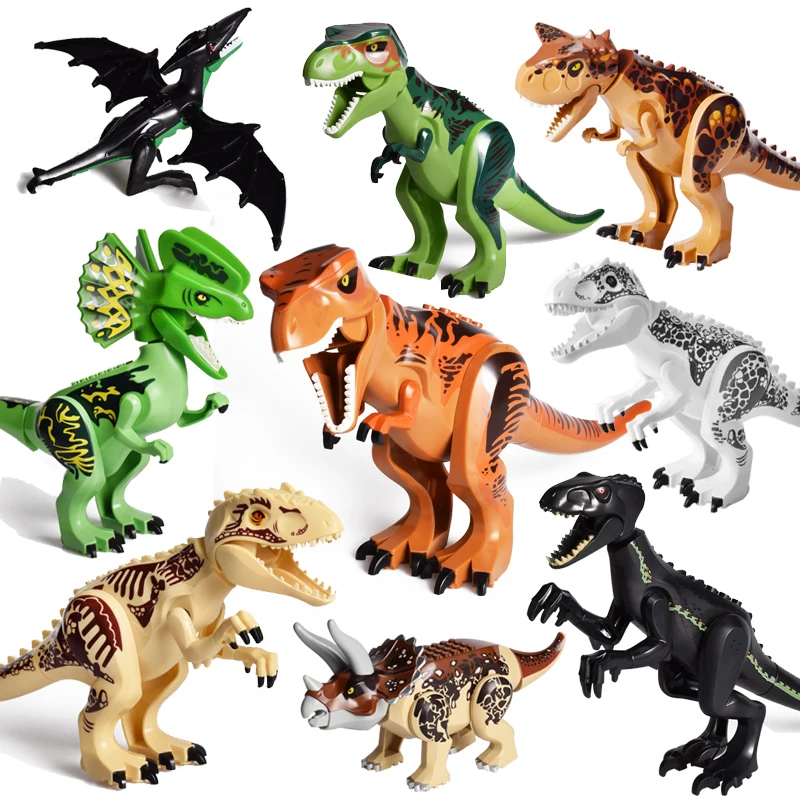 Legoing строительные блоки кирпичи динозавры Парк Юрского периода фигурки T Rex