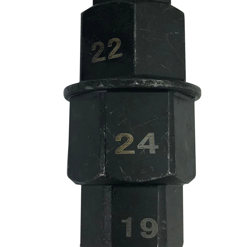 MOTORCYCLE FRONT REAR WHEEL AXLE HEX 17 19 22 24MM ALLEN SPINDLE DRIVE TOOL