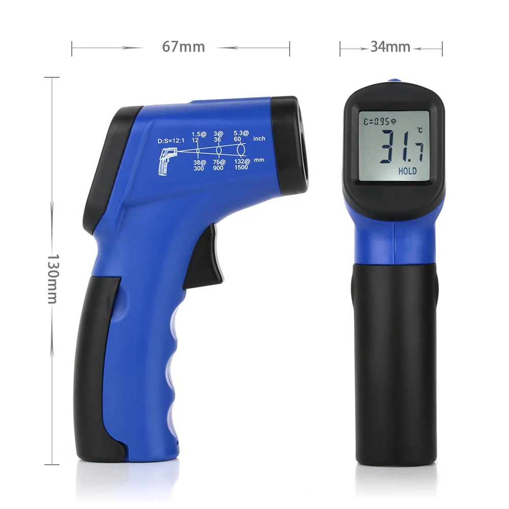 Цифровой инфракрасный термометр FLUS Бесконтактный Мини ИК-термометр портативный электронный наружный лазерный термометр