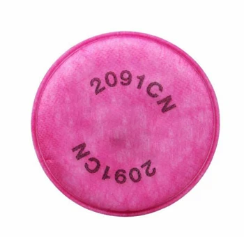 

2pcs 2091 P100 Industry Particulate Filters Cotton For 6000 6300 7502 6800 Half Face Gas Mask Face Protector