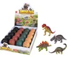 4pcs 4D stereoscopic assembly dinosaur egg piece and insert dinosaur Dinosaur simulation model toy Educational toys for children 2