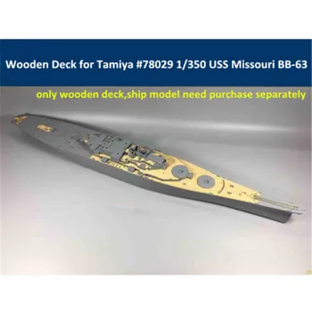 

High Quality 1/350 Scale Wooden Deck With Anchor Chain for Tamiya 78029 USS Missouri BB-63 Circa 1991 Ship Model CY350009
