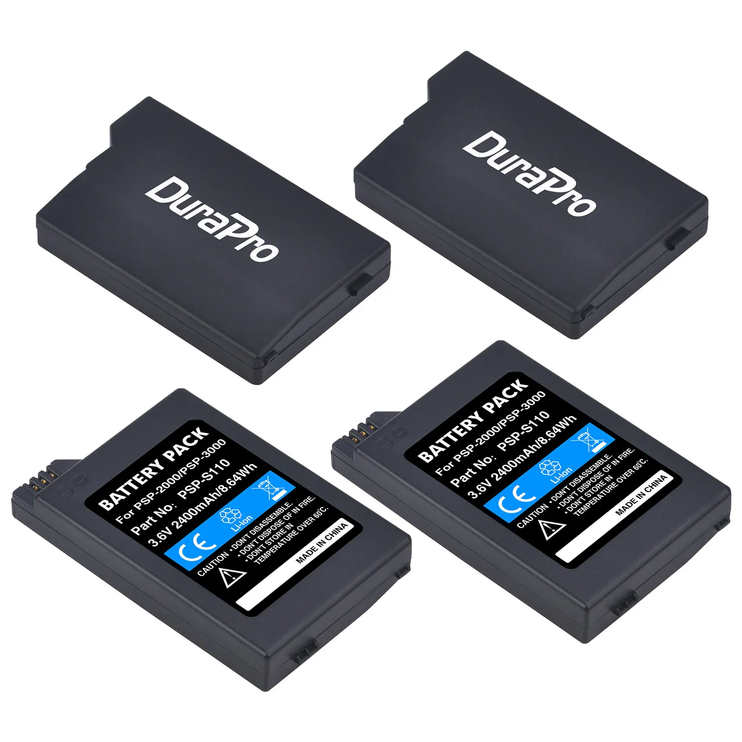 Durapro 2400Mah Psp-2000 Batteria Per Sony Psp2000 Psp3000 Psp 2000 3000 Psp-S110 Playstation Gamepad Portatile