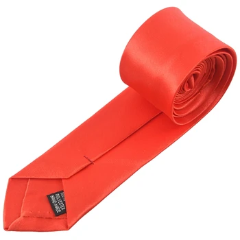 

Red Self Tie Style Polyester Necktie Neckwear for Men