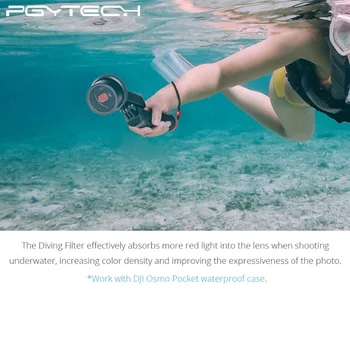 

PGYTECH OSMO POCKET Snorkeling Filter Diving Lens Filter Light Red Camera Professional Filter for DJI OSMO Pocket Accessories