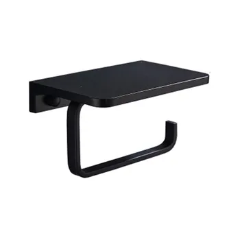 

Toilet paper holder for bathroom, telephone stand, WC wall bracket, rolhouder, toallero, carton, black