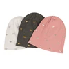 Geebro Women Metal Butterfly Ribbed Skullies&Beanie Caps New Fashion Femme Ladie Soft Elastic Slouch Stretch Slouch Bonnet Hats 2