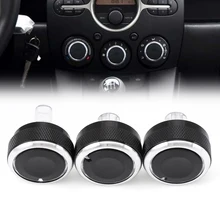 3 шт./лот, подходит для MAZDA 2 M2 DEMIO 07-14, кнопочные переключатели, нагреватель, кнопки управления теплом, климат-контролем, циферблаты, рама, Конд...