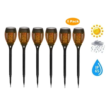 

2-8pcs Solar Flame Light Flickering lawn lamp LED Solar Flame Flickering Lawn Lamp Torch Light Dancing Flame Lights Waterproof O