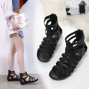 

2019 open-toed sandals women's comfortable women's shoes black women's sandals small shoes