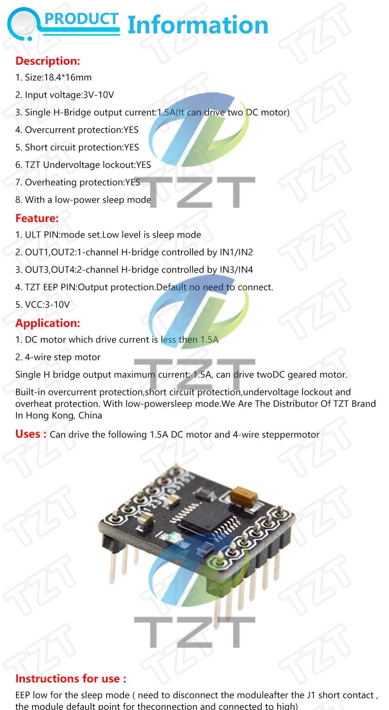 1/3/5PCS DRV8833 Motorantriebsmodul 1,5A DC3V-10V – Detail 1