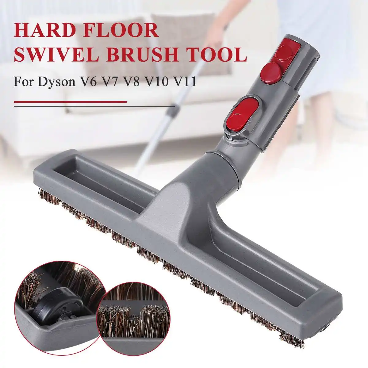 1 Buah Kepala Sikat untuk Dyson V6 V7 V8 V10 V11 Pembersih Vakum Sikat  Karpet Lantai Aksesori Alat Pembersih Vakum Rumah|Onderdil Vacuum Cleaner|  - AliExpress