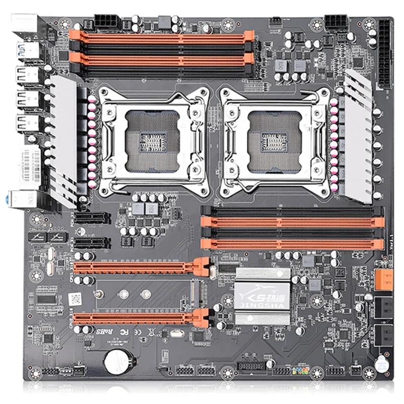 Материнская плата LGA 2011 X79 с двумя разъемами для настольных ПК поддержка 2X PCIe X16 M.2