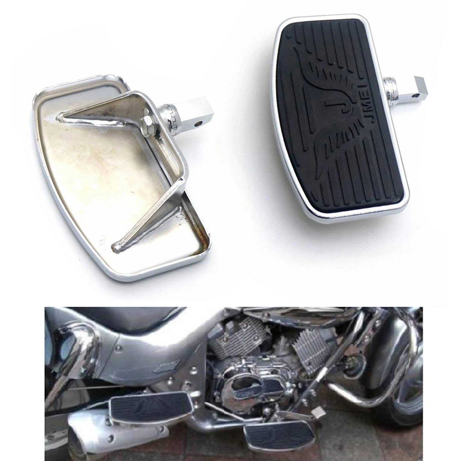 Motorcycle Foot Pegs pedal Motorbike Footboard Footrest for Honda VTX1300 VTX1800 SHADOW VT750 04-12 For SUZUKI VL400 VL800 motorcycle accessories motorcycle footrests motorcycle foot pedals