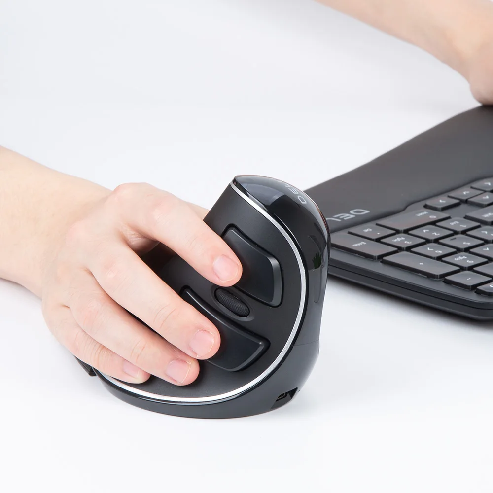 vertical recarregável mouse 4000dpi 6 botões removível