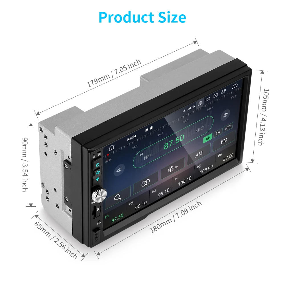 ZEEPIN WN7092S 7 дюймовый Bluetooth 4 0 2 Din Автомобильный мультимедийный плеер с Android 9 Системы