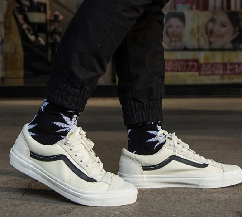 Аутентичные VANS Old Skool Скейтборд Спортивная обувь для мужчин и женщин классический ретро низкий холст унисекс кроссовки белый зеленый VNOA3MVLQC5
