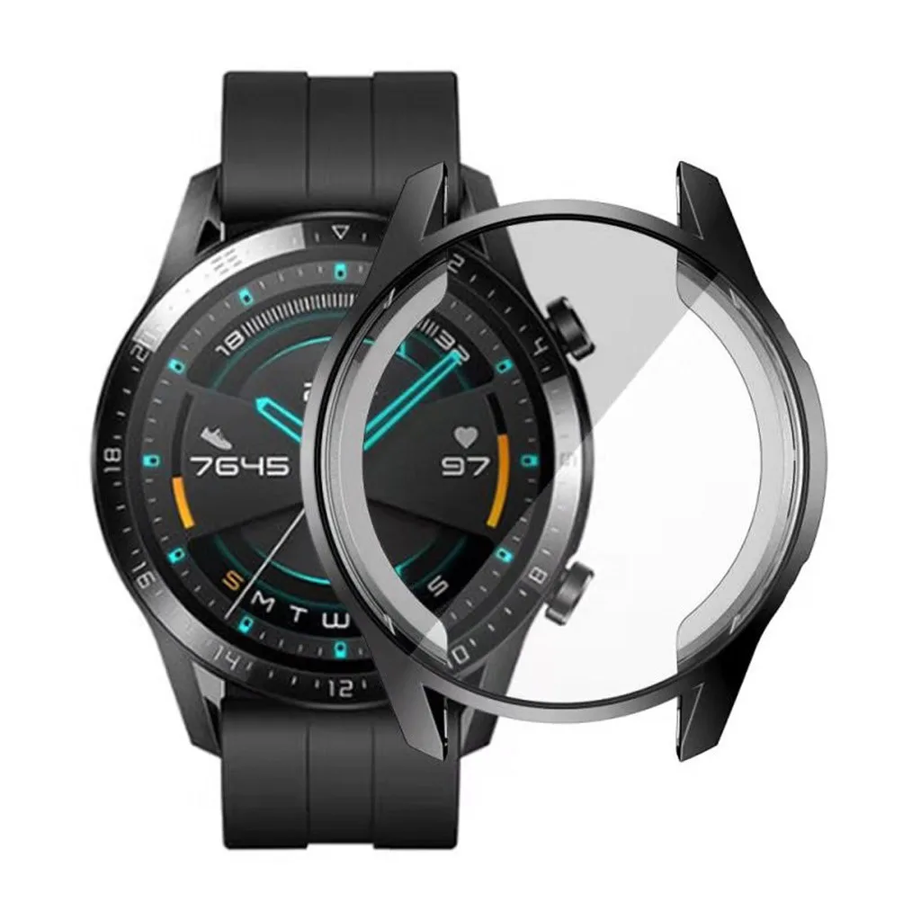 CARPRIE ультра тонкий гальванический прозрачный ТПУ мягкий чехол для Huawei Watch GT2 46 мм