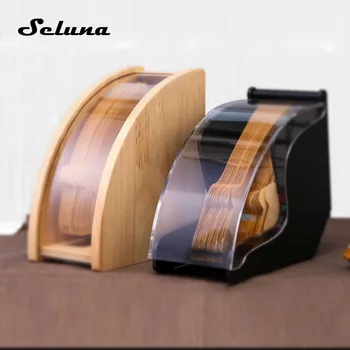 

Hand Drip Coffee Filter Paper Holder with Lid V60 Cone Filter Paper Storage Rack Dust Proof Container Countertop Dispenser Stand