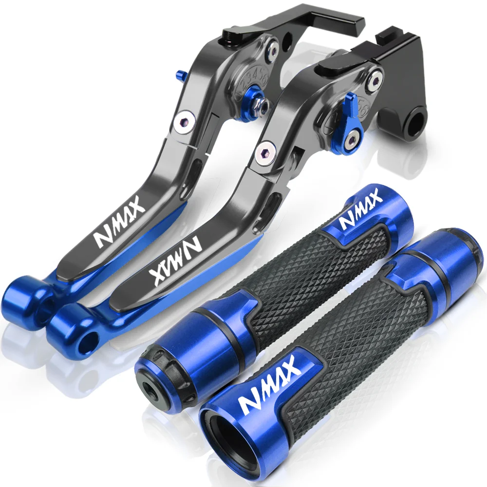 blue3 Для YAMAHA NMAX 155 NMAX155 NMAX 125 NMAX 150 N-MAX 125 155 мотоциклетные регулируемые складные тормозные рычаги сцепления рукоятки - Цвет: blue3