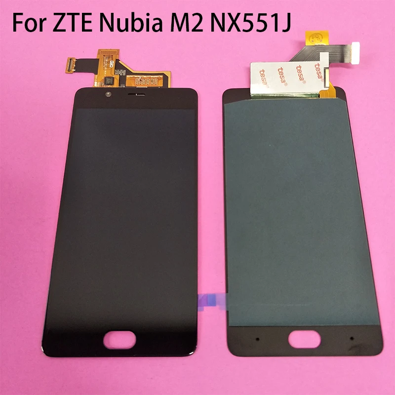 

Black White Amoled LCD Screen LCD Display Touch Screen Digitizer Assembly For ZTE Nubia M2 NX551J With Tools Free Shipping