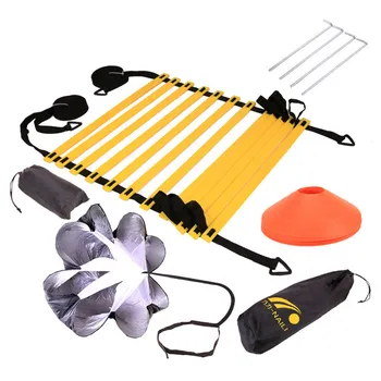 

Speed Agility Training Kit Agility Ladder with Carrying Bag Fitness Equipment Body Building Agile Ladder Speed Cone Training Set