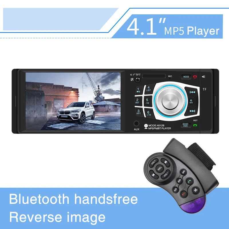 

Universal 4.1 Inch Car Multimedia Player Autoradio Video MP4&MP5 Player Auto Radio With Remote Control Bluetooth Handsfree Kit