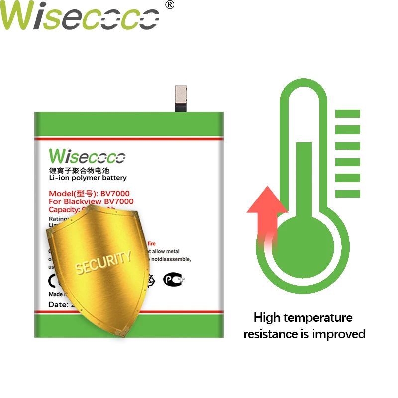 Аккумулятор WISECOCO 6150 мАч для Blackview BV7000 Pro мобильный телефон высококачественный