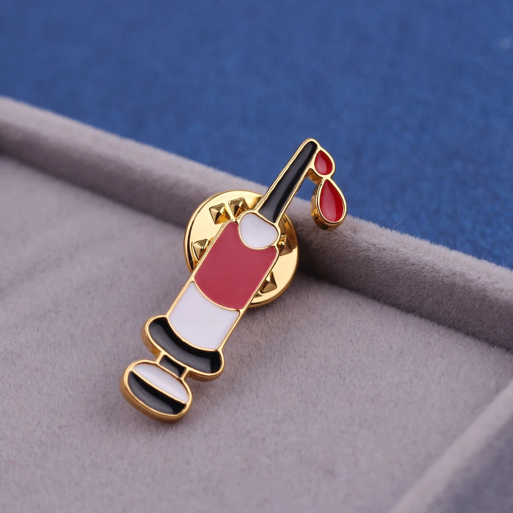 NEW Doctor Nurse Fashion Syringe Pin Medical Equipment Tool Jewelry Brooch Badge Creative Enamel Lapel Bag Gift | Украшения и