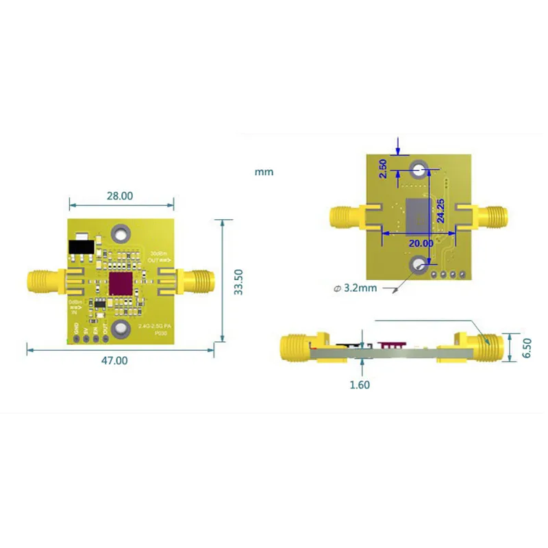Amplifier Circuit Diagram Rf Signal Booster Amplifier SKY65135 RF
