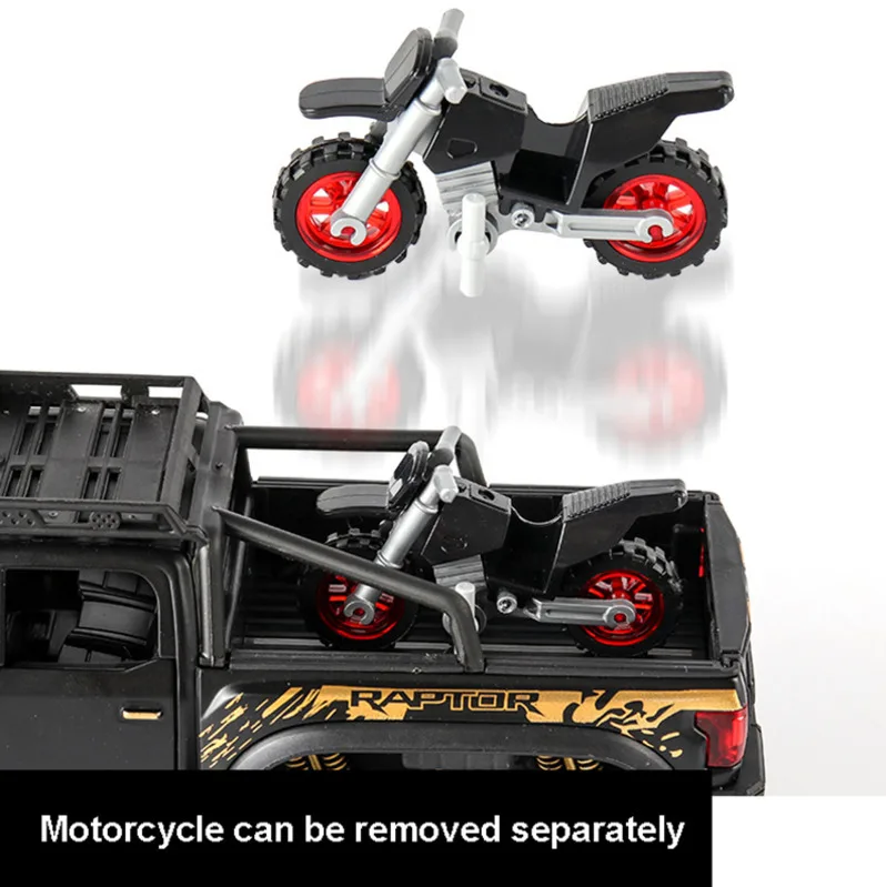 1/32 сплав Pickup автомобилей модель игрушки Raptor F150 6 колеса моделирование