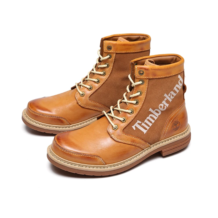 1 timberland Водонепроницаемая Классическая Вощеная Кожа Мужская Уличная премиум-обувь, мужская повседневная обувь из натуральной кожи - Цвет: 1