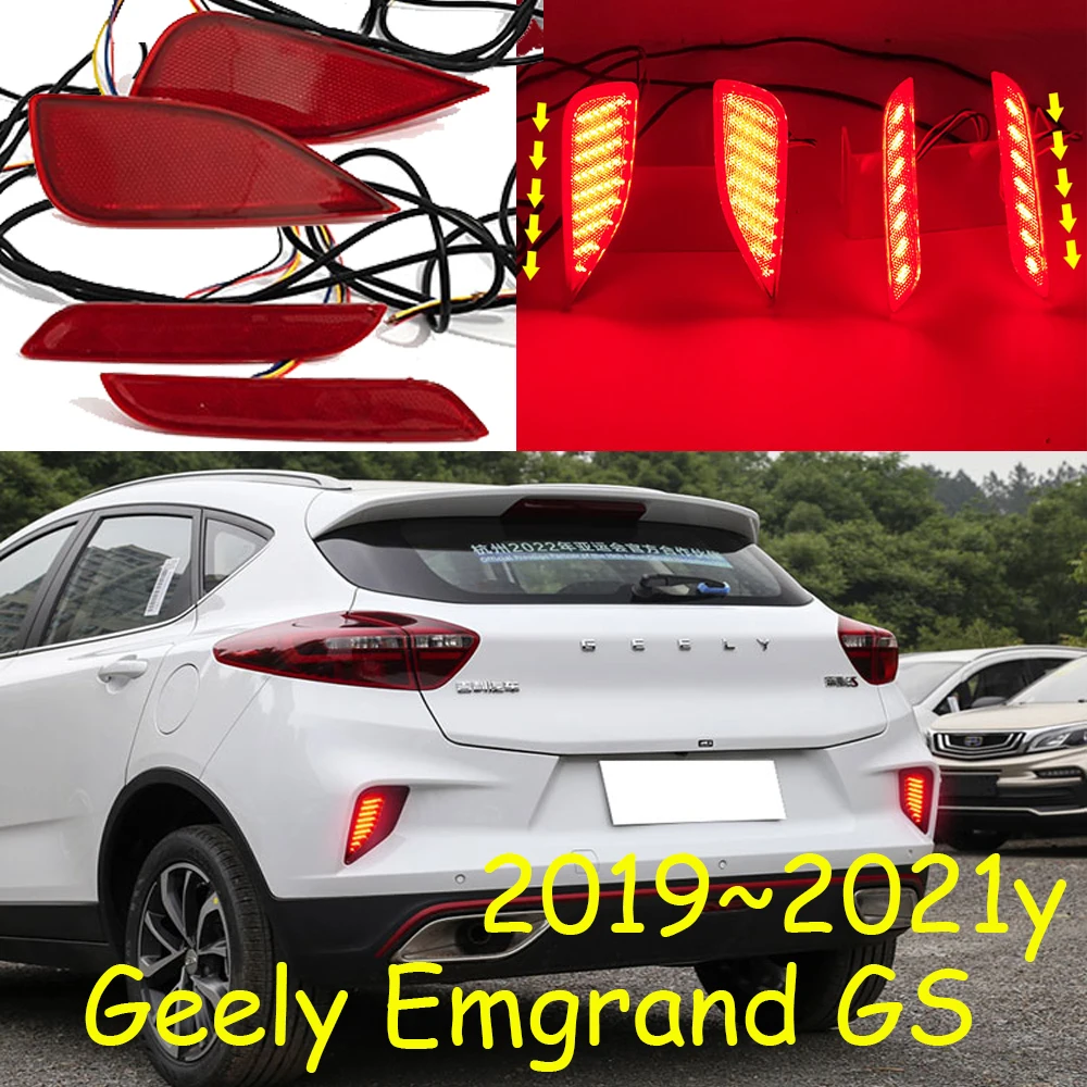 

car bumper tail light Geely Emgrand GS taillight 2019~2021y LED car accessories Taillamp Geely Emgrand GS rear light fog