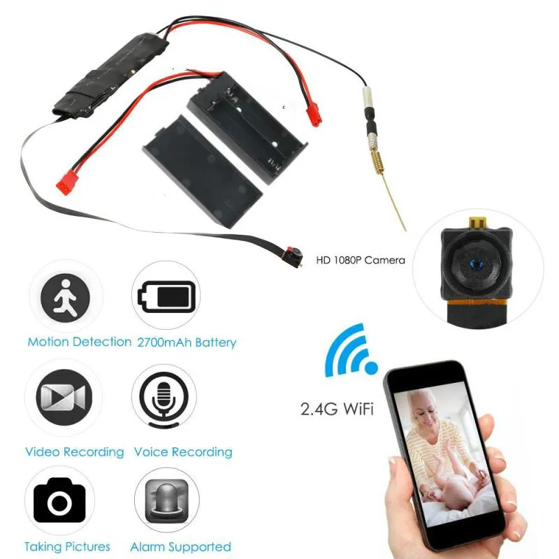

2019 Newest 1080P Full HD H.264 Ultra Mini WIFI Flexible Camera Video Audio Recorder Motion Detection Camcorder IP P2P