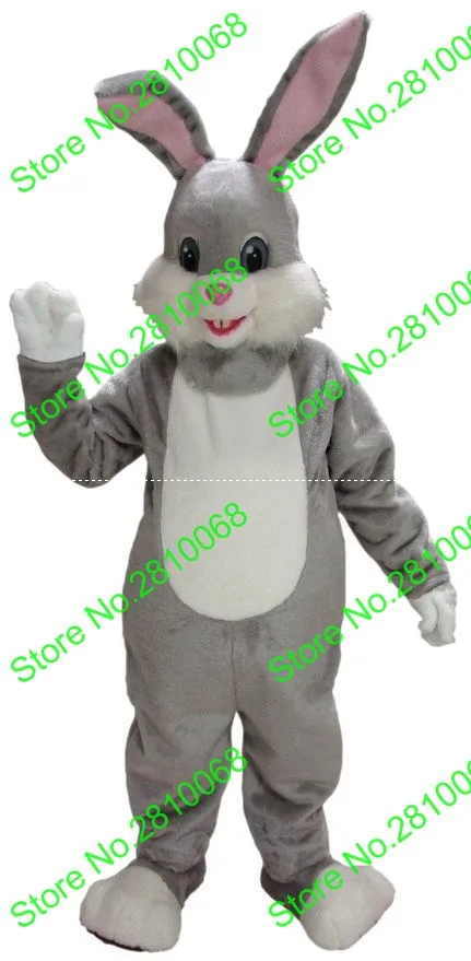 EVA Material Helmet Grey Bunny Rabbit Mascot Costumes Cartoon Apparel advertisement costumes Halloween Birthday party 147 | Тематическая