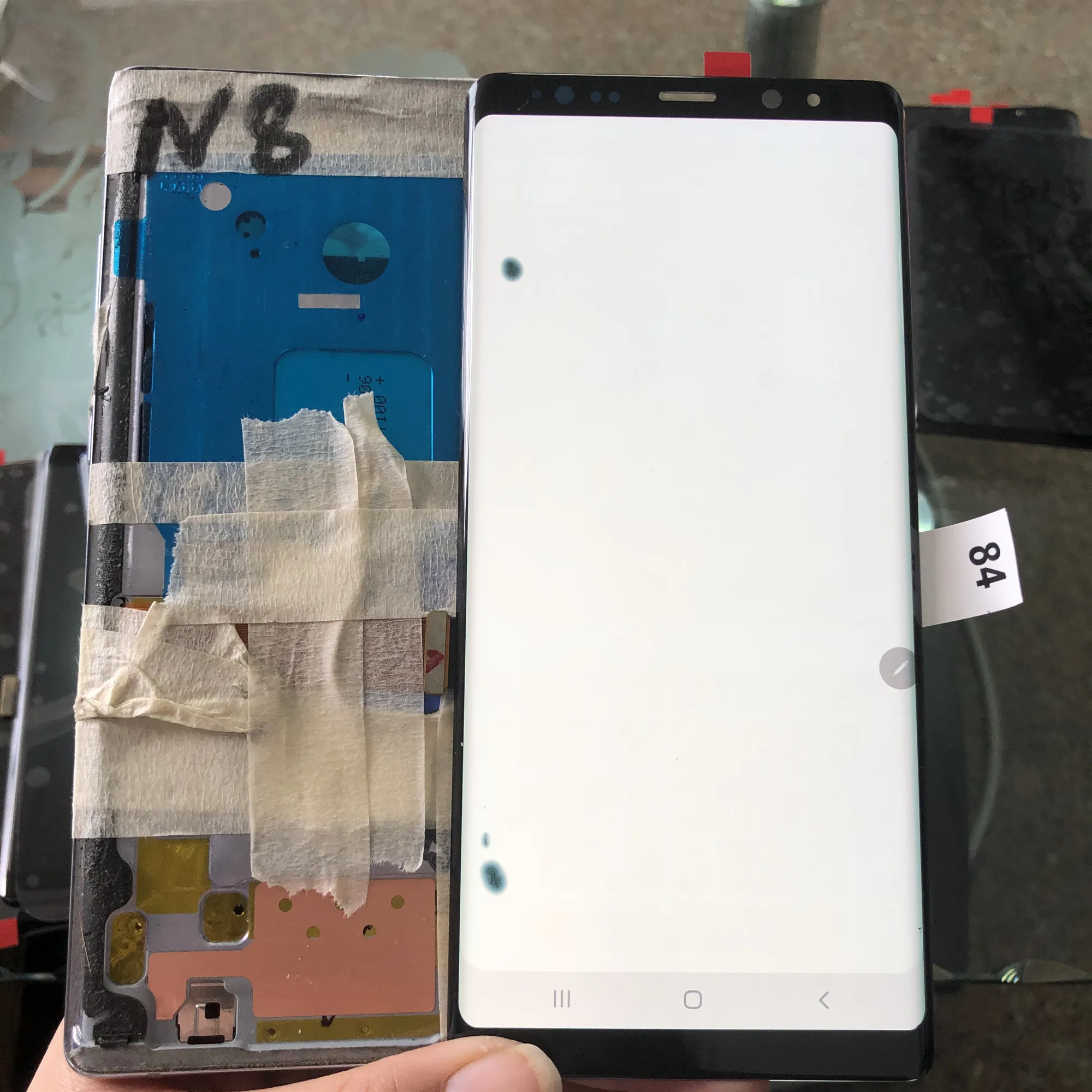 

Original AMOLED LCD For SAMSUNG Galaxy NOTE 8 LCD N950 No Frame Touch Screen Replacement Parts Dead Pixels or Burn Shadow