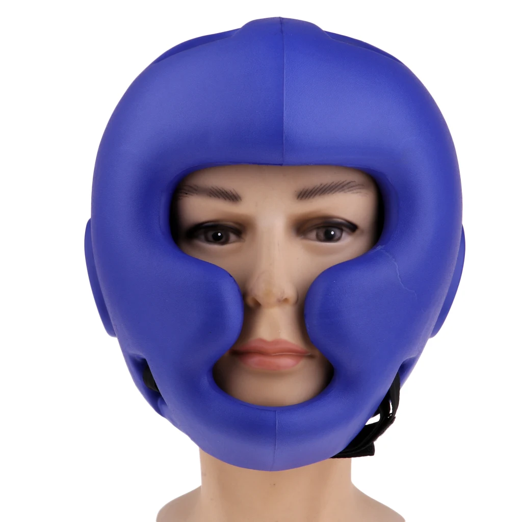 Women Men Boxing Adjustable Helmet MMA Muay Thai Sanda Karate Taekwondo Kickboxing Head Gear Protector Head Gurad EVA Foam Nylon