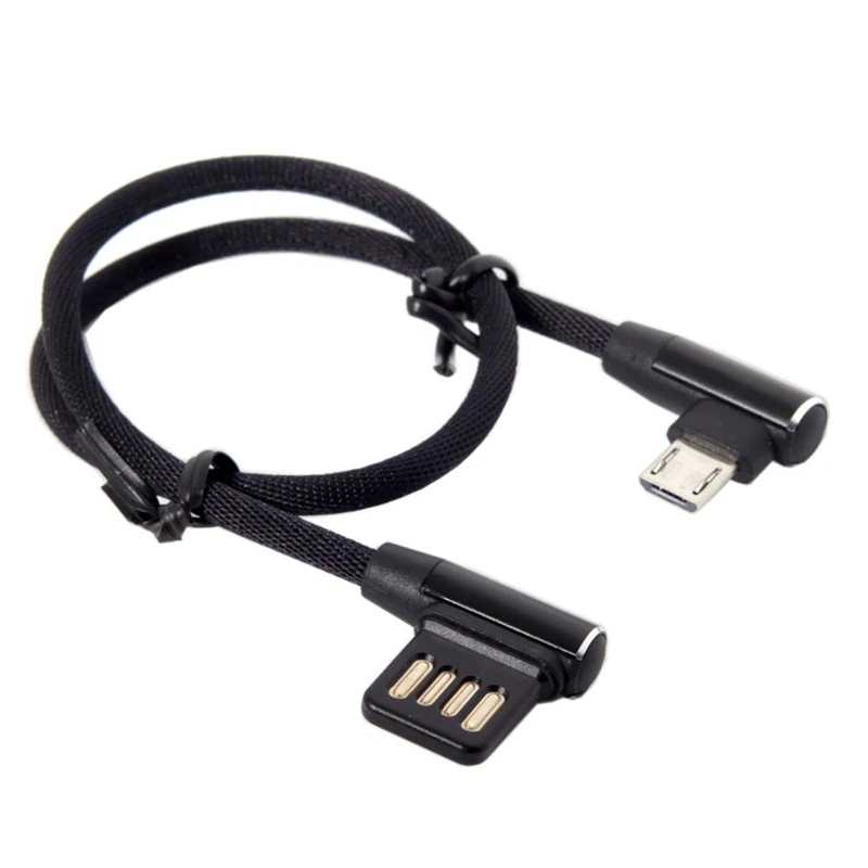 ABKT 15Cm Micro Usb 5Pin правый угол влево 90 градусов 2 0 двойной локоть кабель для зарядки